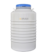 成都金凤液氮生物容器YDS-120-216,含五个十层(每层放9*9冻存盒)方形提筒