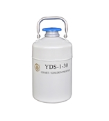 成都金凤贮存型液氮生物容器（小）YDS-1-30,含一个120MM高的提筒